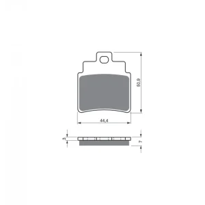 Mai ieftin Placute de frana GOLDFREN 140 K5 (1 set = 4 pcs)